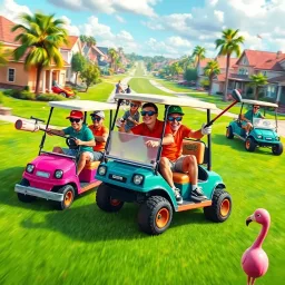 Golf Cart Gladiators - Text-based game