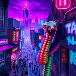 Neon Nibble: The Rise of Serpentia - Text-based game