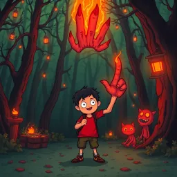 Demon's Finger: A Shaman's Quest - Text-based game