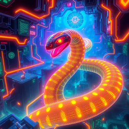 Neon Serpentine - Text-based game