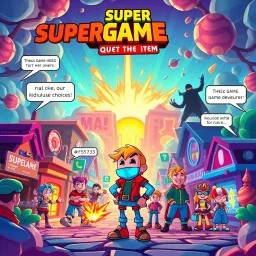 Super Game: Quest for the Rare Item - Text-based game