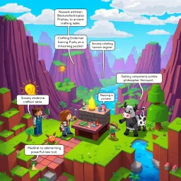 Mine & Mirth: The Misadventurous Crafters - Text-based game