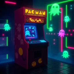 Pacman: The Haunted Arcade - Text-based game