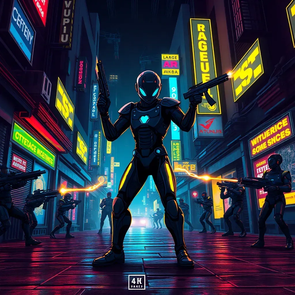 Pixel Rumble: Retrofuturistic Showdown