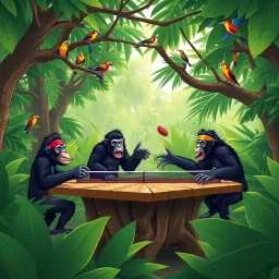 Gorilla Pong Prowess - Text-based game