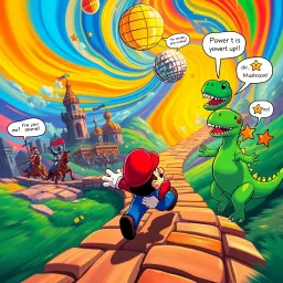 Mario Bros: The Time-Traveling Tails - Text-based game