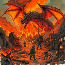 Dragon Under Siege - Text-based game