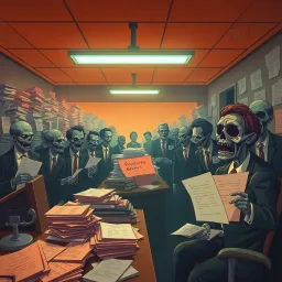 Zombified Bureaucracy - Text-based game