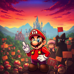 Mushroom Kingdom Intrigue - Text-based game