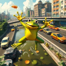 Frogger: A Leap of Chaos - Text-based game