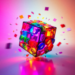 Spinning Math Cube - Text-based game