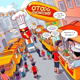Hotdog Showdown - Text-based game