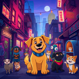 Paw-ndemonium: The Great Doggie Heist - Text-based game