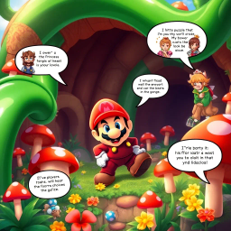 Mushroom Kingdom Heist - Text-based game