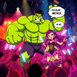 Hulk Smash Moka: Idol Showdown - Text-based game