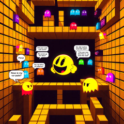 Pacman's Revenge: Pixelated Vendetta - Text-based game