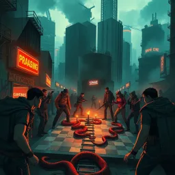 Snakes, Ladders & Outlaws - Text-based game