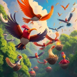 Egg Wars: Feathered Frenzy - Text-based game