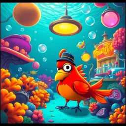 Feisty Fowl: The Fishy Odyssey - Text-based game