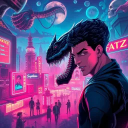 Slithering Chronicles: Neon Fates - Text-based game