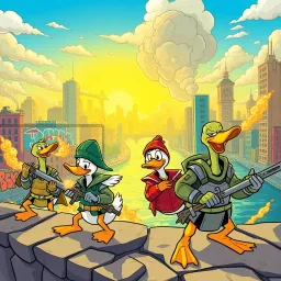 Fowl Play: Quack to Arms - Text-based game