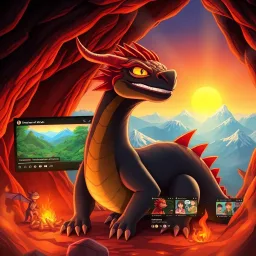 Dragon's YouTube: The Stream of Legends - Text-based game