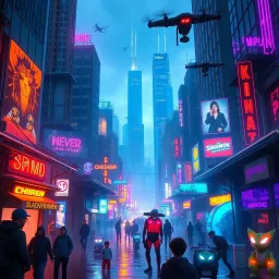 Neon Hunters: The Cyber-Pet Chronicles - Text-based game