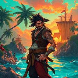 Pirate's Code: Vengeance in the Archipelago - Text-based game