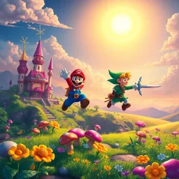 The Legend of Mario: Mushroom Quest - Text-based game