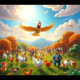 Eagle Pursuit: Feathered Frenzy - Text-based game