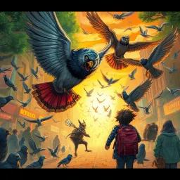 Feathered Fury - Text-based game