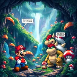 Mushroom Mayhem: The Underground Chronicles - Text-based game
