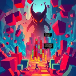 Tetris: The Underworld Blockade - Text-based game