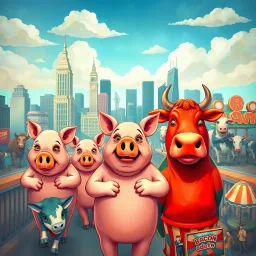 Carnivorous Porcine: A Cow's Last Stand - Text-based game