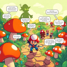 Mushroom Heist: A Mario Odyssey - Text-based game