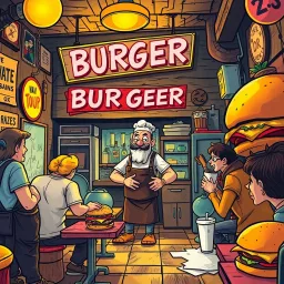 BurgerQuest: The Greasy Chronicles - Text-based game