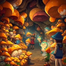 Mushroom Market Madness - Text-based game