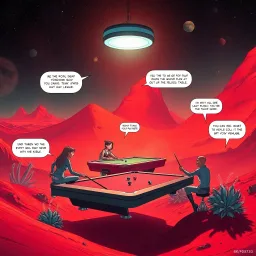 Martian Pool Hustle - Text-based game