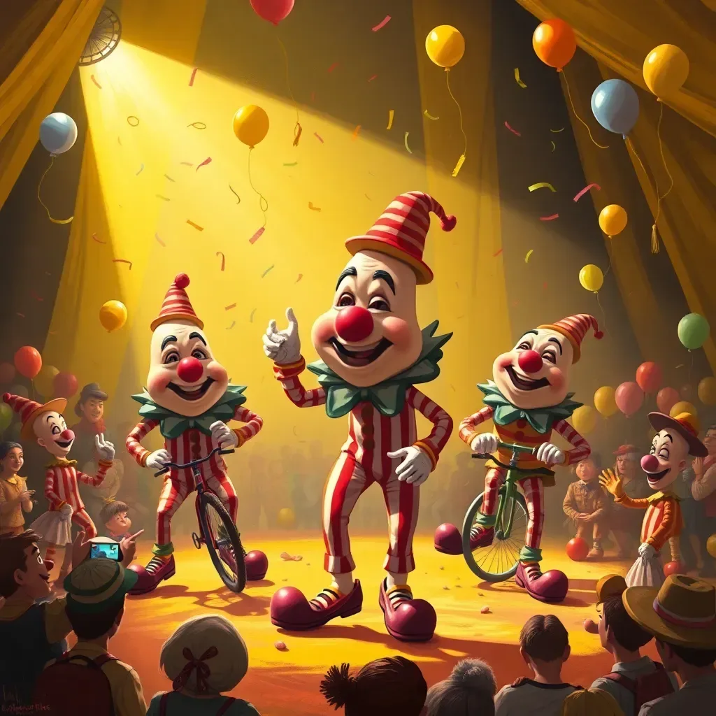 Toe-tally Clowning Around