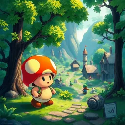 Mushroom Kingdom Conspiracy - Text-based game