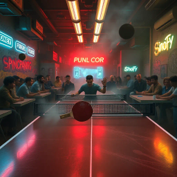 Ping Pong Pulp Fiction - Text-based game