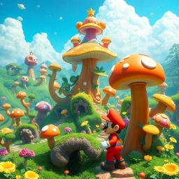 Mushroom Meltdown: The Mario Chronicles - Text-based game