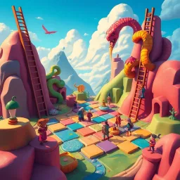 Snakes and Ladders: The Perilous Path - Text-based game
