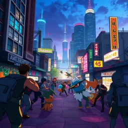 Pokémon Turmoil: City Showdown - Text-based game