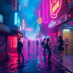 Pleasure District: Neon Dreams - Text-based game