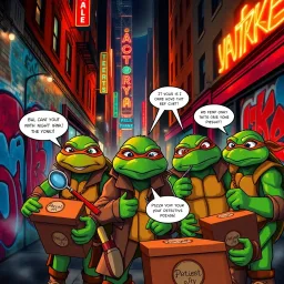 Ninja Turtle Detective Agency - Text-based game