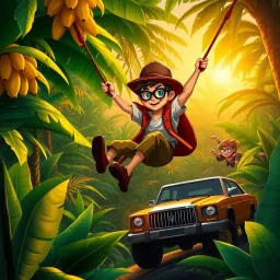 Banana Blitz: The Jungle Hustle - Text-based game