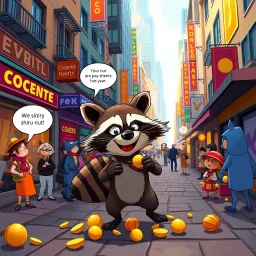Raccoon Ruckus: Heist for Nuts - Text-based game