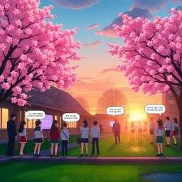 Kiss & Konflict: After School Showdown - Text-based game