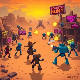 Clicker Outlaws: Bounty Hunt - Text-based game